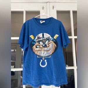 Vintage 1990s Looney Tunes Taz Indianapolis Colts Shirt Size Large